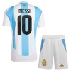 Officiële Voetbalshirt + Korte Broek Argentinië Messi 10 Thuis 2024 - Kids